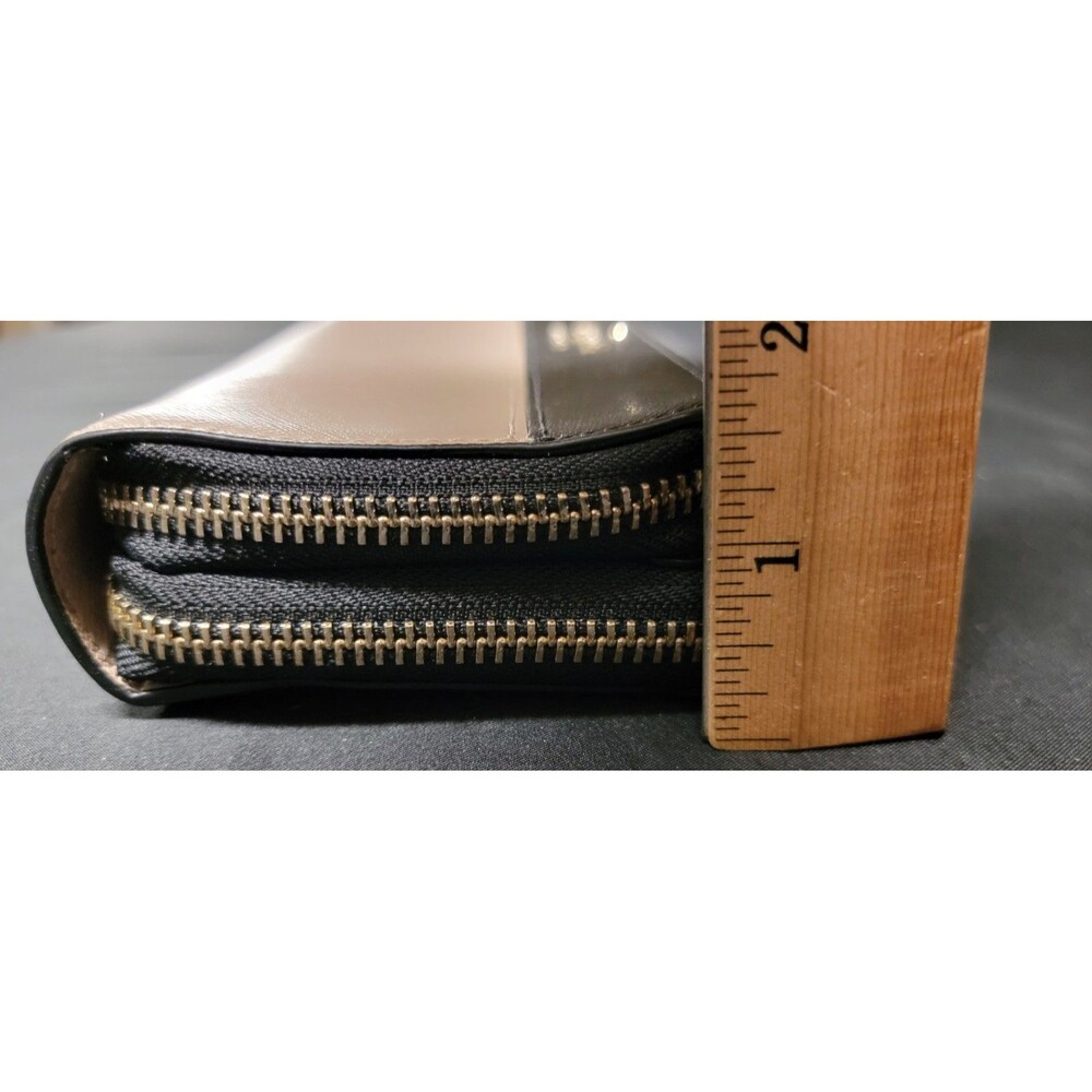 Kate Spade Madison Leather Large Slim Bifold Wallet Warm Beige/Black - Picture 10 of 13